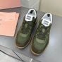 MIU MIU Tyre technical fabric and suede sneakers