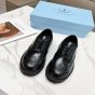 Prada Brushed leather derby brogues