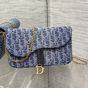 Dior Medium Saddle Pouch with Chain