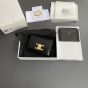 Celine COMPACT WALLET WITH COIN TRIOMPHE IN SHINY CALFSKIN