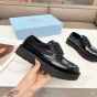 Prada Brushed leather derby brogues