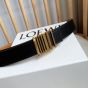LOEWE graphic belt in classic calfskin