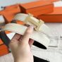 Hermès H belt buckle & Reversible leather strap 32 mm