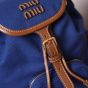 MIU MIU Canvas and leather backpack