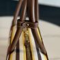 MIU MIU Beau canvas and leather bag