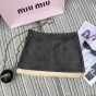 MIU MIU Nappa leather skirt