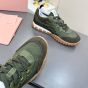 MIU MIU Tyre technical fabric and suede sneakers
