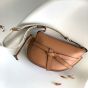 LOEWE Small Gate Dual bag in soft calfskin and jacquard