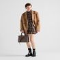 Prada Checked wool twill miniskirt
