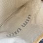 MIU MIU IVY raffia-effect and linen bag