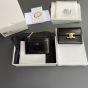Celine COMPACT WALLET WITH COIN TRIOMPHE IN SHINY CALFSKIN
