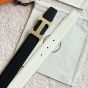 Hermès H belt buckle & Reversible leather strap 32 mm