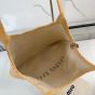 MIU MIU IVY raffia-effect and linen bag