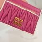 MIU MIU Matelassé nappa leather card holder