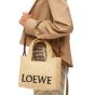 LOEWE Small LOEWE Font tote in raffia