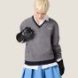 MIU MIU Silk and cashmere V-neck sweater
