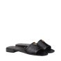 Prada Saffiano patent leather slides