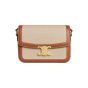CHANEL CLASSIQUE TRIOMPHE BAG IN TEXTILE AND CALFSKIN