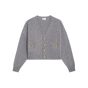 Celine cardigan with gourmettes in heritage cashmere