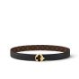 LV Flowergram Round 30mm Reversible Belt