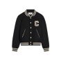 celine teddy jacket in textured wool