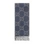 Gucci GG jacquard knit scarf with tassels