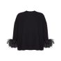 Valentino WOOL SWEATER WITH FEATHERS