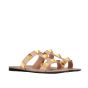 Valentino FLAT ROMAN STUD CALFSKIN SLIDE SANDAL