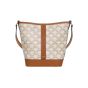 Celine SMALL BUCKET IN TRIOMPHE CANVAS AND CALFSKIN