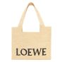 Medium LOEWE Font tote in raffia