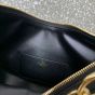 Valentino SMALL VLOGO MOON HOBO BAG IN GRAINY CALFSKIN WITH CHAIN