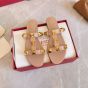Valentino FLAT ROMAN STUD CALFSKIN SLIDE SANDAL