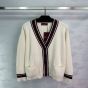 Gucci Wool knit cardigan with intarsia