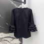 Valentino EMBROIDERED CREPE COUTURE SHORT DRESS