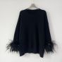 Valentino WOOL SWEATER WITH FEATHERS