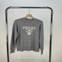 Prada Cashmere and wool Prada logo crew-neck sweater