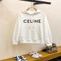 celine loose hoodie in COTTON FLEECE