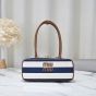 MIU MIU Beau canvas and leather bag
