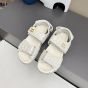 MIU MIU Matelassé nappa leather slides