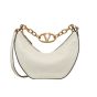 Valentino SMALL VLOGO MOON HOBO BAG IN GRAINY CALFSKIN WITH CHAIN