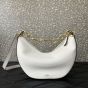 Valentino SMALL VLOGO MOON HOBO BAG IN GRAINY CALFSKIN WITH CHAIN