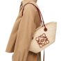 LOEWE Small Anagram Basket bag in iraca palm and calfskin