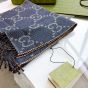 Gucci GG jacquard knit scarf with tassels