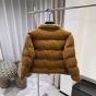 Prada Cropped corduroy down jacket