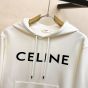 celine loose hoodie in COTTON FLEECE