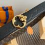 LV Flowergram Round 30mm Reversible Belt