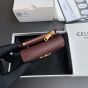 Celine COMPACT WALLET WITH COIN TRIOMPHE IN SHINY CALFSKIN