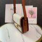 CHANEL CLASSIQUE TRIOMPHE BAG IN TEXTILE AND CALFSKIN