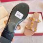 Valentino FLAT ROMAN STUD CALFSKIN SLIDE SANDAL