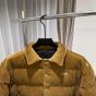 Prada Cropped corduroy down jacket